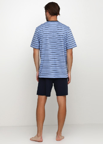 Синій демісезонний комплект (футболка, шорти) Schiesser