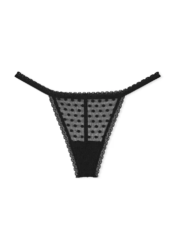 Черный демисезонный комплект (бюстгальтер, трусики) Victoria's Secret