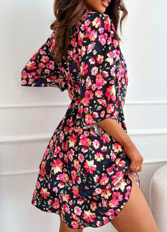 Комбінована кежуал сукня в стилі армпір SHEIN з квітковим принтом