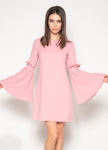 Светло-розовое кэжуал платье Issa однотонное
