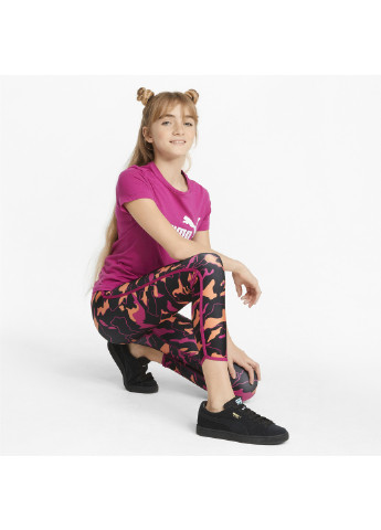 Черные демисезонные детские леггинсы modern sports printed youth leggings Puma