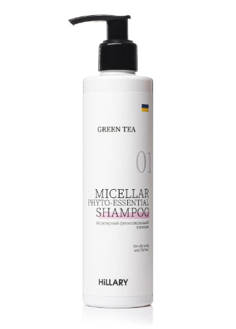 Сироватка для волосся Concentrate Serenoa + Шампунь для жирного типу волосся Green Tea Phyto-essential та гребінь Hillary (256520108)
