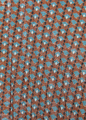 Коричневая кэжуал с геометрическим узором юбка KOTON плиссе