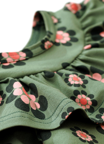 Зеленая цветочной расцветки блузка ArDoMi демисезонная