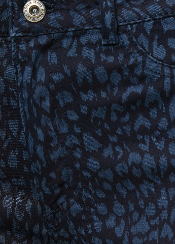 Шорты KOTON чиносы леопардовые тёмно-синие джинсовые хлопок