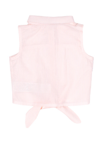 Светло-розовая кэжуал рубашка в полоску Бемби