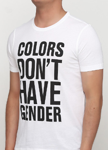 Белая демисезонная футболка United Colors of Benetton