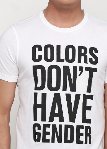 Белая демисезонная футболка United Colors of Benetton