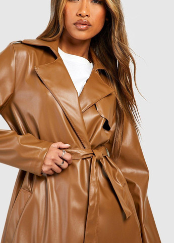 Плащ Boohoo на пуговицах демисезон (318326682)