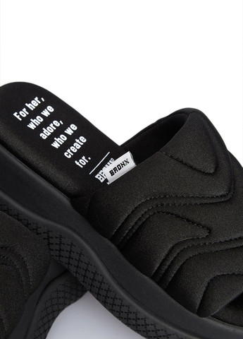 Черные шлепанцы Bronx с вышивкой, с логотипом