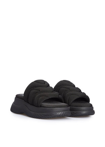 Черные шлепанцы Bronx с вышивкой, с логотипом