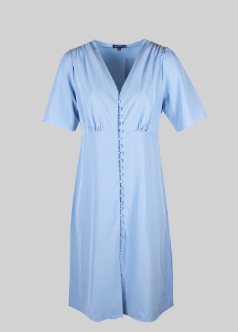 Голубое кэжуал платье Our Heritage однотонное
