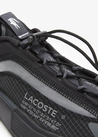 Черные демисезонные кроссовки Lacoste Odyssa Lite