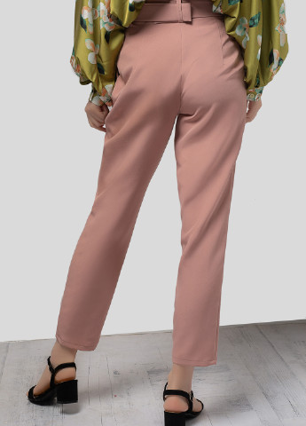 Розовые кэжуал демисезонные зауженные брюки Azuri
