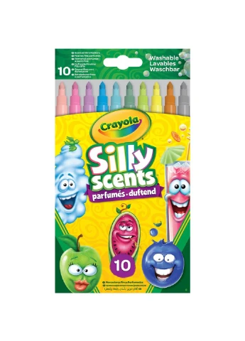 Фломастери Набір Silly Scents Washable Тонка лінія з ароматом 10 шт (256340.024) Crayola (254069738)
