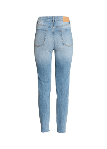 Светло-голубые демисезонные скинни джинсы H&M