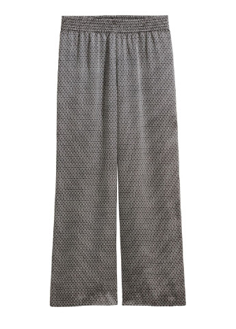 Серые кэжуал летние палаццо брюки H&M