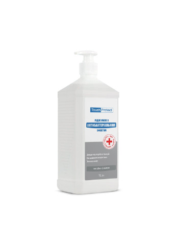 Жидкое мыло с антибактериальным эффектом Ионы серебра-Д-пантенол 1000 мл Touch Protect (251848018)
