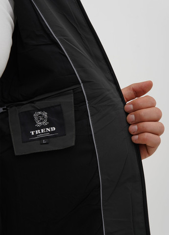 Темно-серая демисезонная куртка Trend Collection