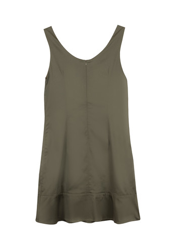 Оливкова (хакі) кежуал сукня Nazarenogabrielli однотонна
