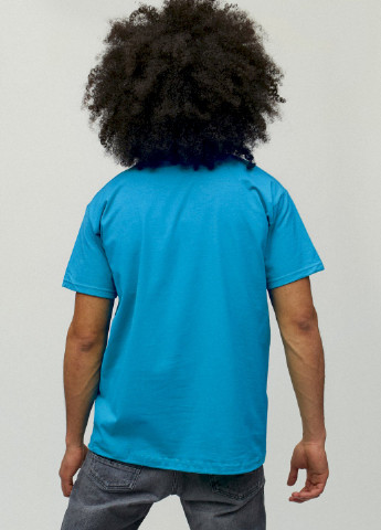 Светло-синяя футболка мужская YAPPI