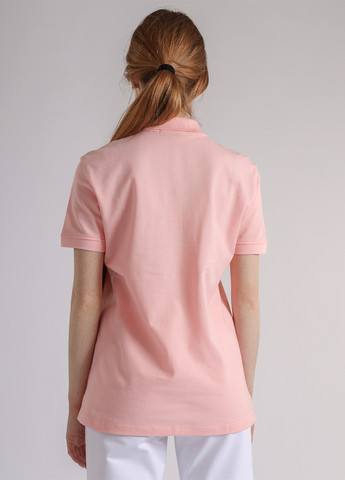Розовая женская футболка-поло BBL однотонная