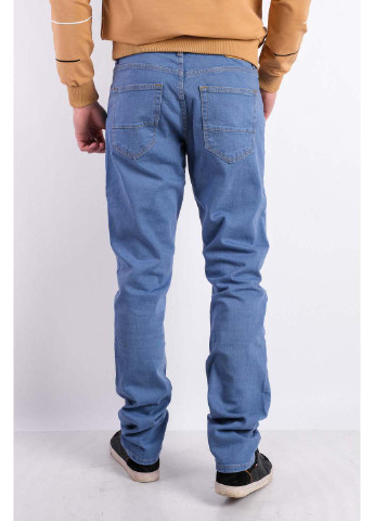 Голубые демисезонные регюлар фит джинсы Time of Style