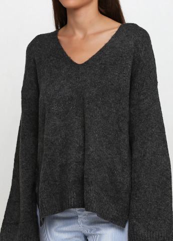 Темно-серый демисезонный пуловер пуловер H&M