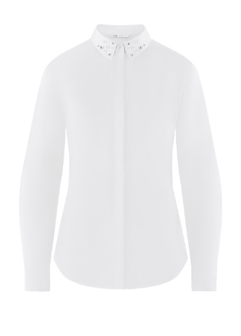 Белая демисезонная блуза Oodji