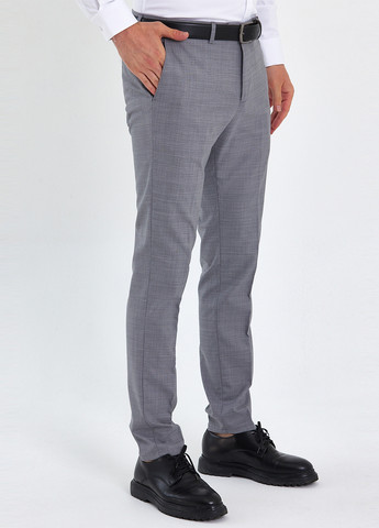 Серые кэжуал демисезонные классические брюки Trend Collection