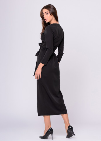 Черное кэжуал платье Lilove однотонное