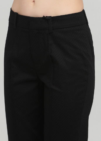Черные кэжуал демисезонные укороченные, зауженные брюки Drykorn