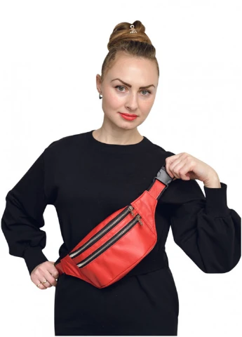 Жіноча сумка на пояс (бананка) 30,5х14 см Sambag (210478380)