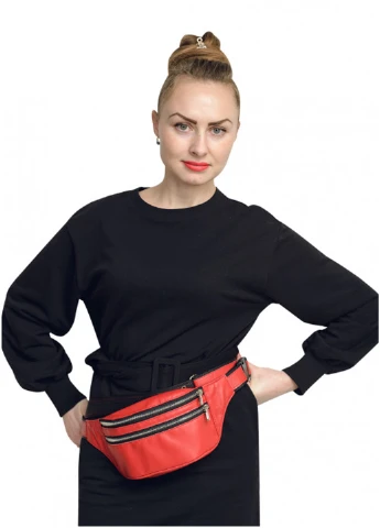 Жіноча сумка на пояс (бананка) 30,5х14 см Sambag (210478380)