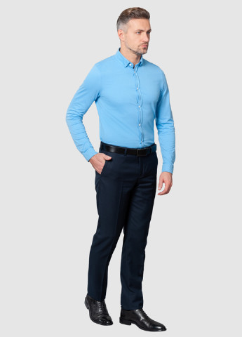 Голубой кэжуал рубашка Arber с длинным рукавом