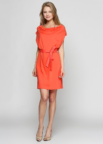 Оранжевое кэжуал платье Morgan однотонное