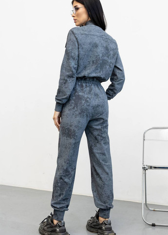 Комбінезон TOTALFIT комбінезон-брюки варенка темно-сірий кежуал, спортивний поліестер, бавовна