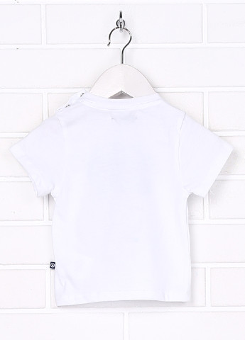 Белая летняя футболка с коротким рукавом Oxford