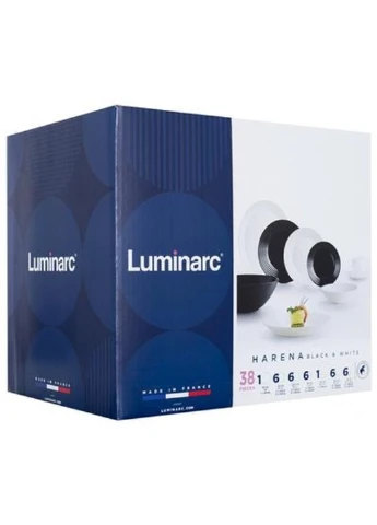 Столовый сервиз Harena B&W 38 предметов Luminarc (252788006)
