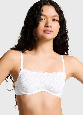Білий демісезонний комплект (бюстгальтер, трусики) Victoria's Secret