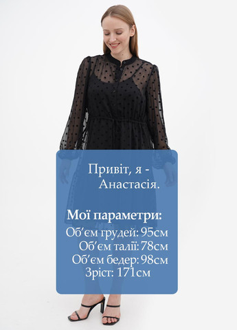 Черное кэжуал платье S.Oliver однотонное