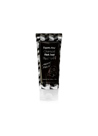Очищаюча маска-плівка з вугіллям Charcoal Black Head Peel-Off Mask Pack 100 г FarmStay (253384880)
