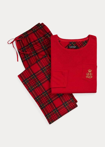 Червона всесезон піжама (лонгслів, штани) лонгслів + брюки Ralph Lauren