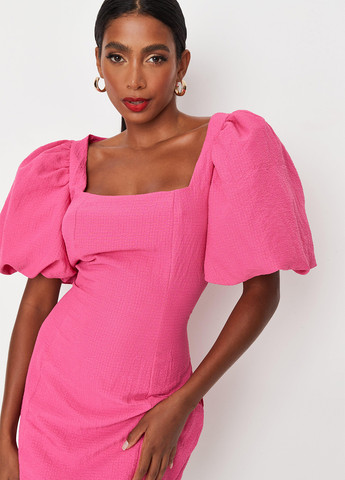 Розовое кэжуал платье Missguided однотонное
