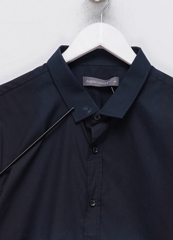 Черная кэжуал рубашка однотонная C&A