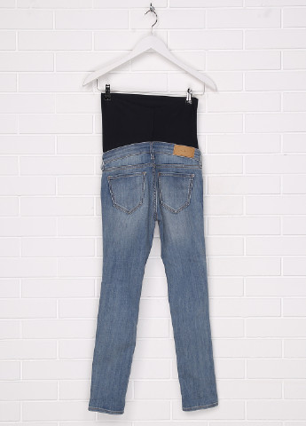 Голубые демисезонные клеш джинсы для беременых H&M
