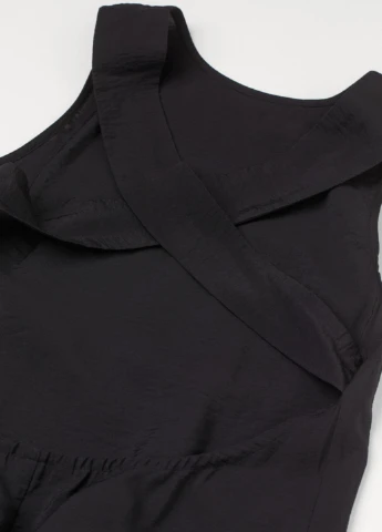 Черное кэжуал платье H&M однотонное