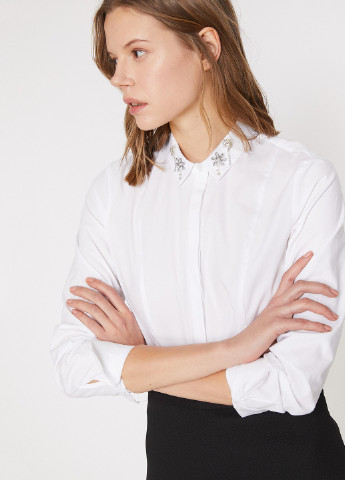 Белая демисезонная блуза KOTON