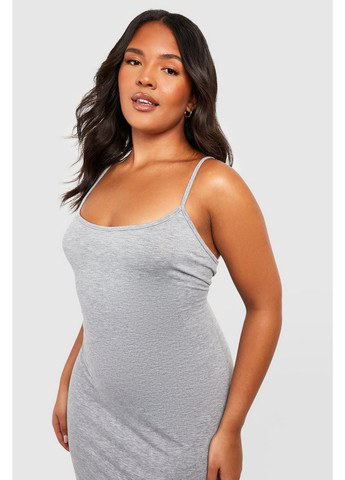 Сіра кежуал сукня сукня-майка Boohoo меланжева