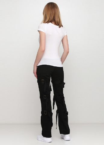 Черные кэжуал демисезонные прямые брюки Top Secret